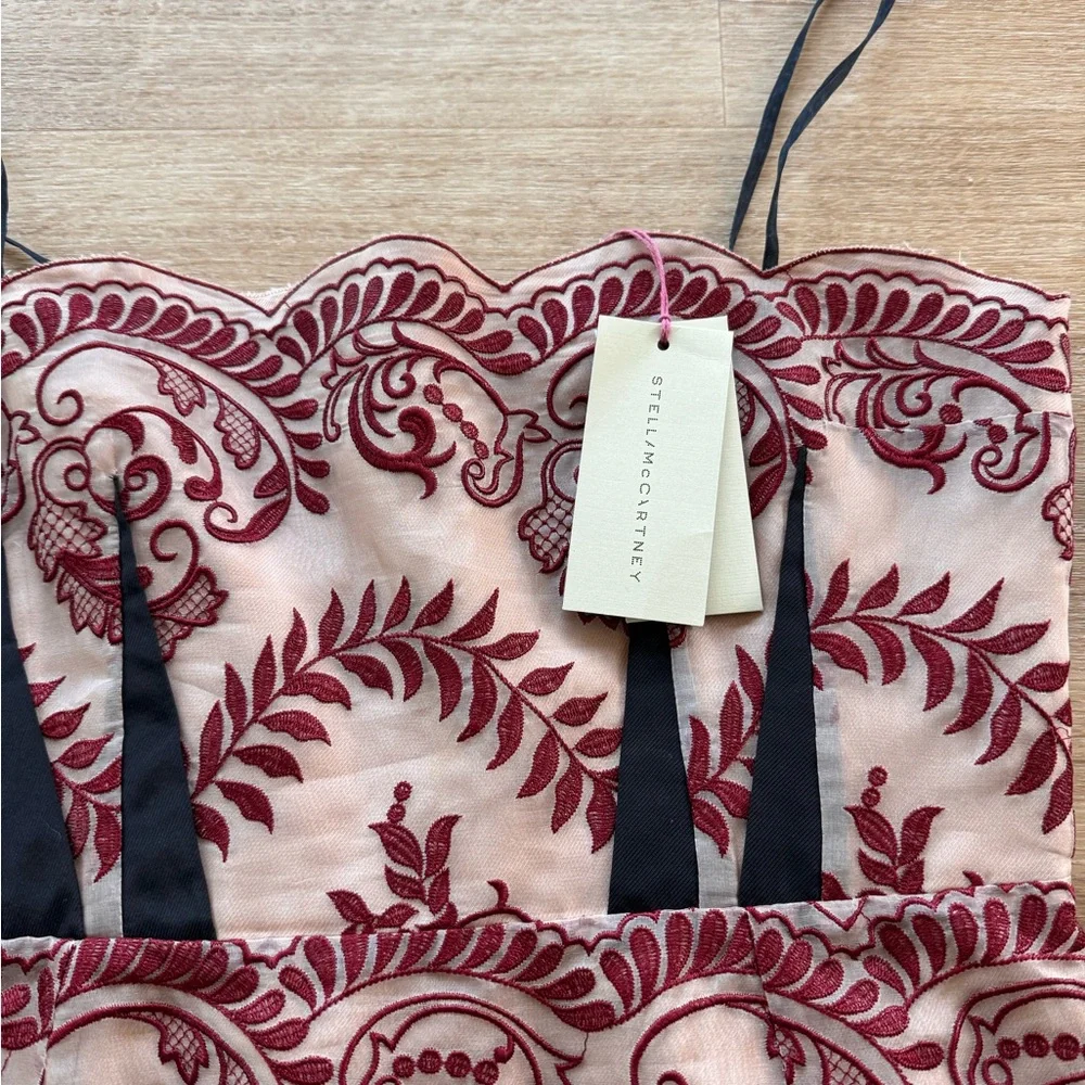 Stella McCartney, Elegant Embroidered silk corset - Picture 4 of 4